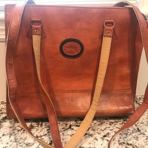 Vintage Longchamp Tan Leather Bag